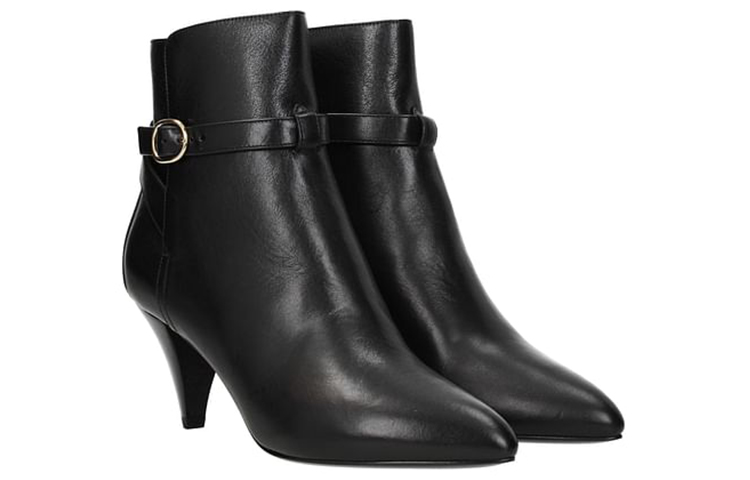 Order (W) セリーヌ レザーアンクルブーツ  "最先端ブラック" 332573190C.38NO