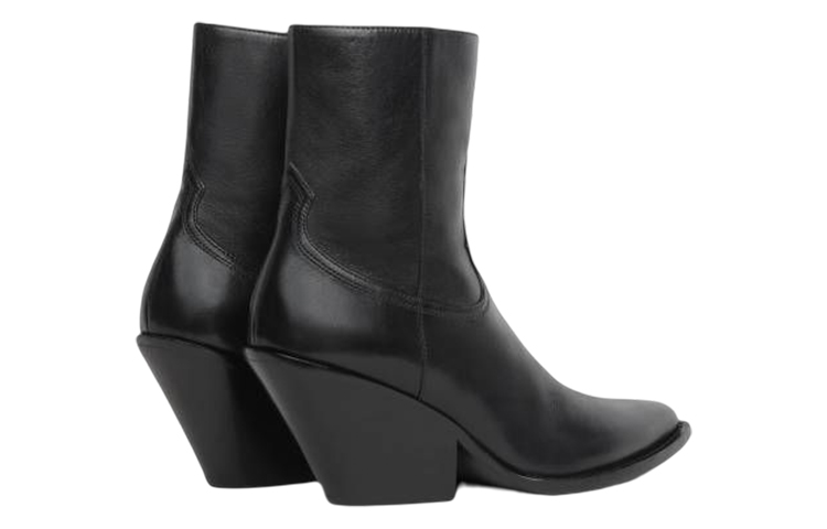 Shop (W) CELINE Sepatu Bot Kulit 'Slip-On Fashion Hitam' 353333492C.38NO