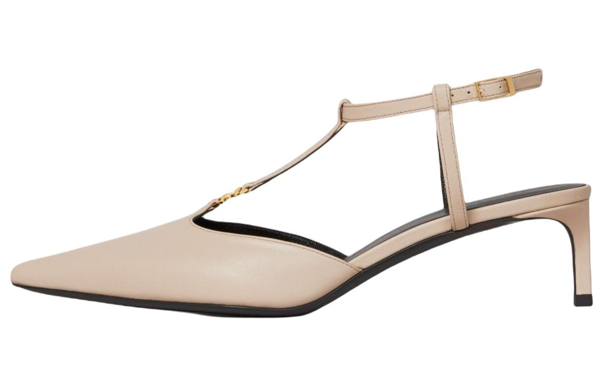 (Women) CELINE Leather Buckle Pointed-Toe Stiletto 'Beige' 352193676C.02LC