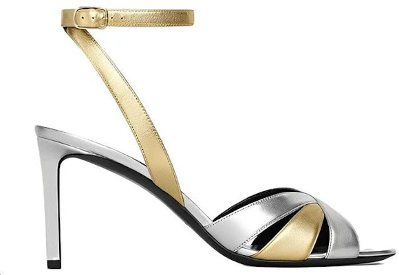 (Women) CELINE Leather Buckle Stiletto 'Silver Ankle Strap Sandal' 328033014C.36AO Order (Women) CELINE Leather Buckle Stiletto 'Silver Ankle Strap Sandal' 328033014C.36AO