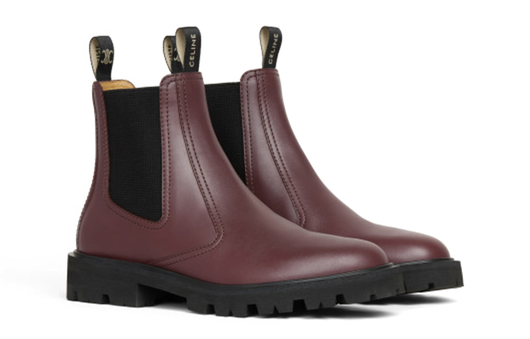 (W) CELINE Leather Chelsea Boot 'Red' 圖 3