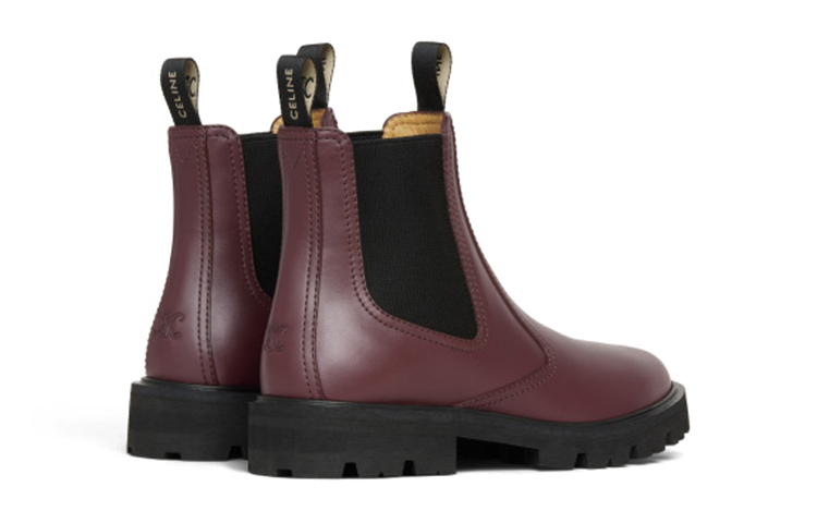 (W) CELINE Leather Chelsea Boot 'Red' 圖 4