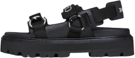 (Women) CELINE Leather Chunky Heel Sandal 'Black Fashion' 345583620C.38NO (Women) CELINE Leather Chunky Heel Sandal 'Black Fashion' 345583620C.38NO
