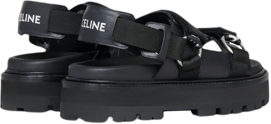 (Women) CELINE Leather Chunky Heel Sandal 'Black Fashion' 345583620C.38NO Shop (Women) CELINE Leather Chunky Heel Sandal 'Black Fashion' 345583620C.38NO