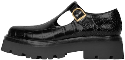 (Women) CELINE Leather Cut-Out Platform Derby 'Black' 348613656C.38NO (Women) CELINE Leather Cut-Out Platform Derby 'Black' 348613656C.38NO