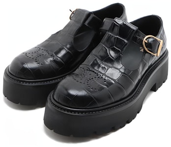 (W) CELINE Sepatu Derby Platform Kulit Cut-Out 'Hitam' 348613656C.38NO Lookbook (W) CELINE Sepatu Derby Platform Kulit Cut-Out 'Hitam' 348613656C.38NO