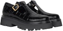 Shop (W) CELINE Kasut Platform Kulit Cut-Out 'Hitam' 348613656C.38NO
