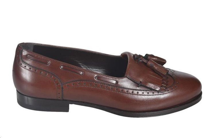 (W) CELINE Leather Flat 'Brown' 圖 2