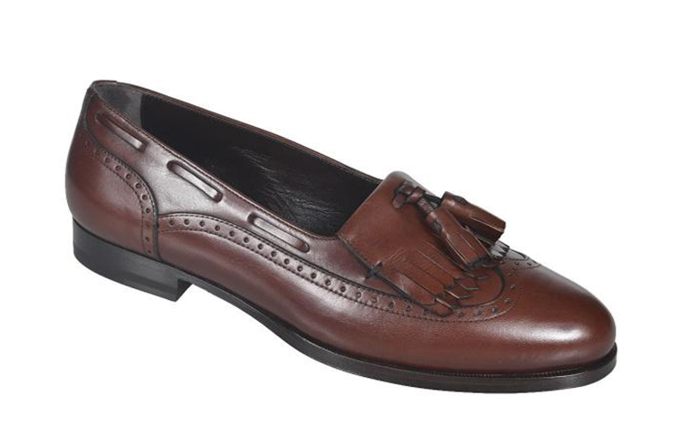 (W) CELINE Leather Flat 'Brown' 圖 3