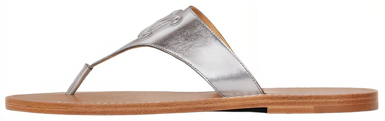 (Women) CELINE Leather Huarache Slide 'Silver' 345743093C.36AG Buy (Women) CELINE Leather Huarache Slide 'Silver' 345743093C.36AG