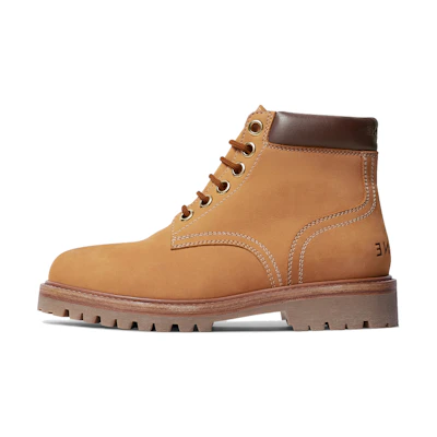 (W) CELINE Leather Lace-Up Ankle Boots 'Brown'