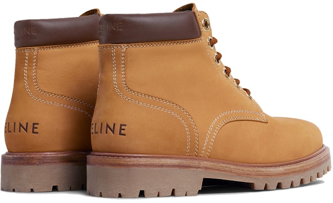 (Women) CELINE Leather Lace-Up Ankle Boots 'Brown' 344973584C.18LA Shop (Women) CELINE Leather Lace-Up Ankle Boots 'Brown' 344973584C.18LA