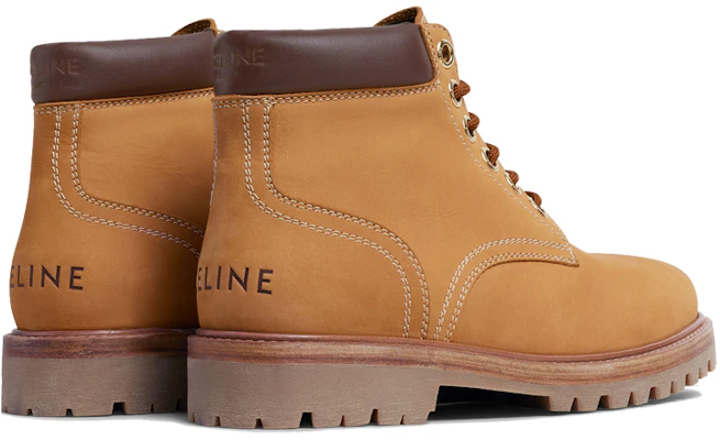 (W) CELINE 棕色皮革系带短靴 344973584C.18LA Shop (W) CELINE 棕色皮革系带短靴 344973584C.18LA