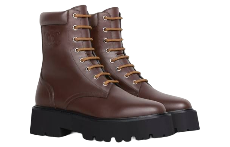 Order (W) But Kasut Kulit Berikat CELINE 'Coklat Fesyen' 347183658C.19EB