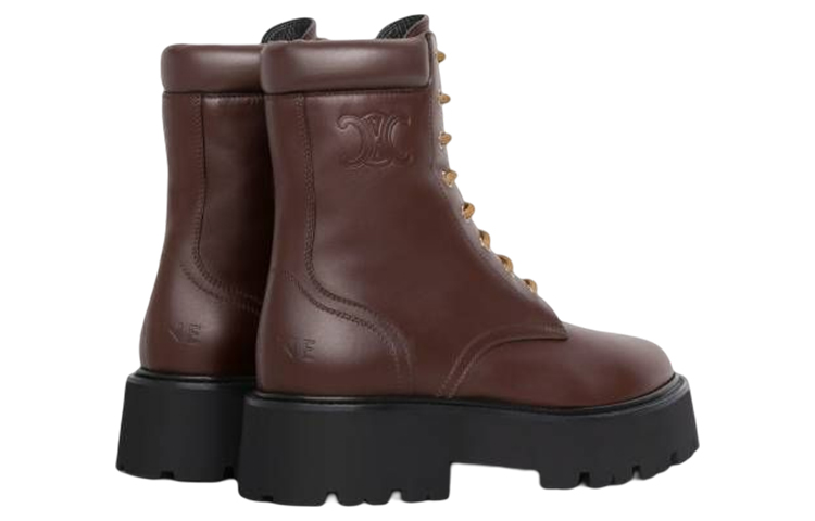 Lookbook (W) But Kasut Kulit Berikat CELINE 'Coklat Fesyen' 347183658C.19EB