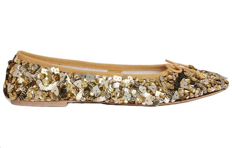 Order (W) 셀린 가죽 레이스 플랫 골드 (Selin Gajuk Reiseu Pleat Goldeu) 347313661C.35OR