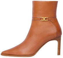 (Women) CELINE Leather Logo Ankle Boot 'Brown Kitten Heel' 352283190C.03HN (Women) CELINE Leather Logo Ankle Boot 'Brown Kitten Heel' 352283190C.03HN