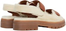 Lookbook (W) Sandal Logo Kulit CELINE 'Putih Coklat' 350813699C.02NT