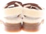 (W) Sandal Logo Kulit CELINE 'Putih Coklat' 350813699C.02NT