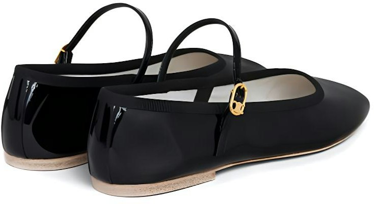 (W) CELINE Scarpe Piatte in Pelle Verniciata ''Nero'' 345703613C.38NO Lookbook (W) CELINE Scarpe Piatte in Pelle Verniciata ''Nero'' 345703613C.38NO