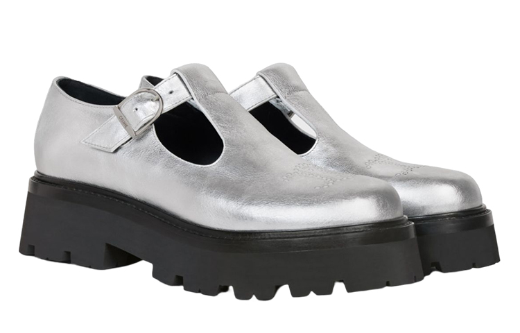Order (W) CELINE Zapatos Derby Plataforma de Cuero 'Silver Cut-Out' 348613093C.36AG