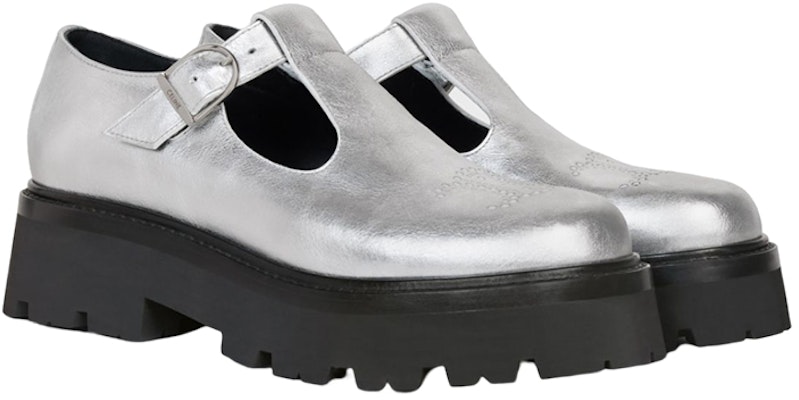(Women) CELINE Leather Platform Derby 'Silver Cut-Out' 348613093C.36AG Order (Women) CELINE Leather Platform Derby 'Silver Cut-Out' 348613093C.36AG