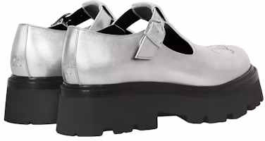 Lookbook (W) Derby Plateforme en Cuir CELINE ''Argent Découpé'' 348613093C.36AG