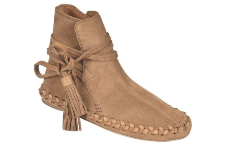 Lookbook (W) Bota Cómoda de Cuero con Punta Redonda CELINE 'Marrón' 342273118C.04LU