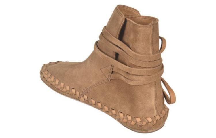 Shop (W) Bota Cómoda de Cuero con Punta Redonda CELINE 'Marrón' 342273118C.04LU