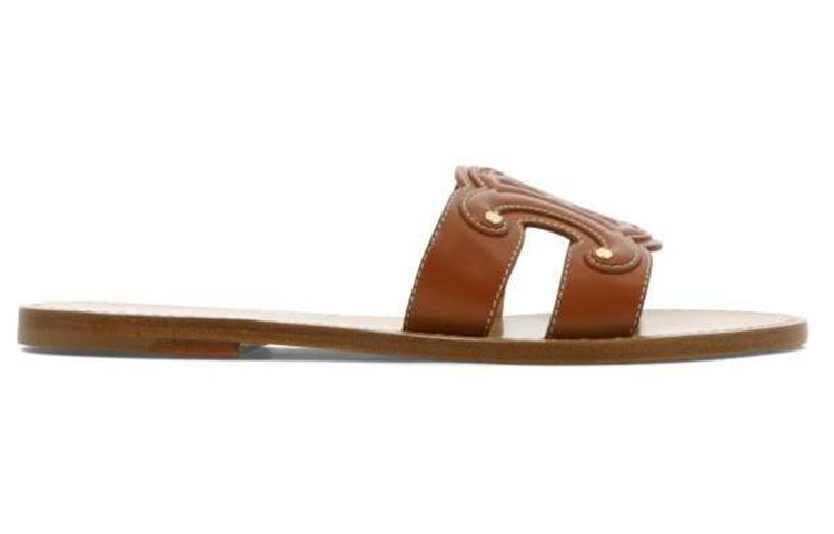 Lookbook (W) CELINE Sandal Kulit Slip-On 'Fashion Coklat' 352413767C.04LU