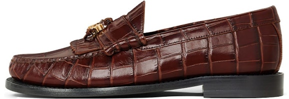 (Women) CELINE Leather Slip-On Flat 'Brown' 354163850C.19DK (Women) CELINE Leather Slip-On Flat 'Brown' 354163850C.19DK