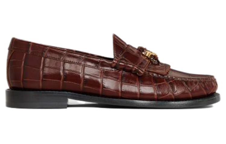 Order (Women) CELINE Leather Slip-On Flat 'Brown' 354163850C.19DK