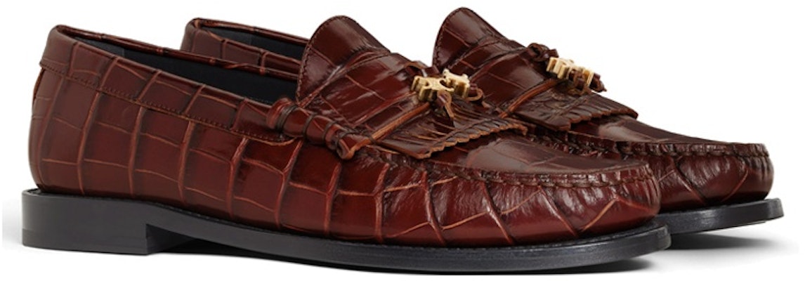 (Women) CELINE Leather Slip-On Flat 'Brown' 354163850C.19DK Lookbook (Women) CELINE Leather Slip-On Flat 'Brown' 354163850C.19DK
