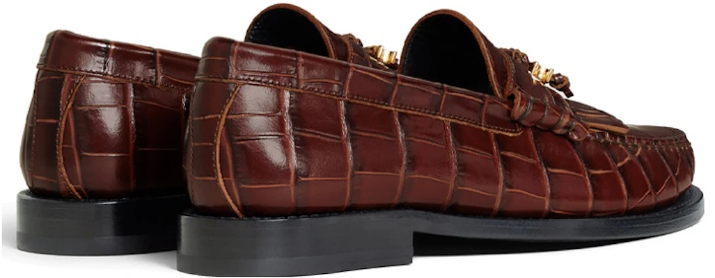 (Women) CELINE Leather Slip-On Flat 'Brown' 354163850C.19DK Shop (Women) CELINE Leather Slip-On Flat 'Brown' 354163850C.19DK