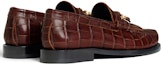 Shop (W) CELINE Kasut Kulit Slip-On Rata 'Coklat' 354163850C.19DK