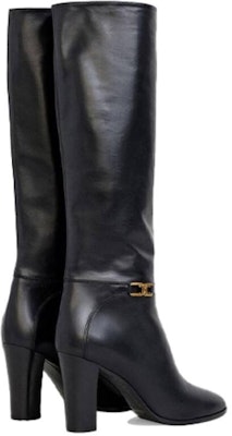(Women) CELINE Leather Tall Boots 'Black' 333853194C.38NO Shop (Women) CELINE Leather Tall Boots 'Black' 333853194C.38NO