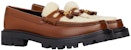 (W) CELINE Kulit Rumbai Platform 'Tan' 344883729C.03TV