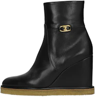 (Women) CELINE Leather Vintage-Inspired Ankle Boot 'Black' 339603190C.38NO (Women) CELINE Leather Vintage-Inspired Ankle Boot 'Black' 339603190C.38NO