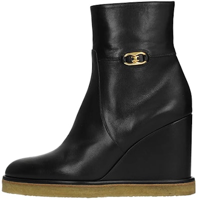 (Women) CELINE Leather Vintage-Inspired Ankle Boot 'Black' 339603190C.38NO Buy (Women) CELINE Leather Vintage-Inspired Ankle Boot 'Black' 339603190C.38NO
