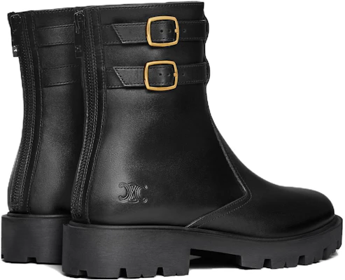 (W) CELINE Sepatu Bot Kulit Ankle Zip 'Black Comfort' 356723554C.38NO Shop (W) CELINE Sepatu Bot Kulit Ankle Zip 'Black Comfort' 356723554C.38NO