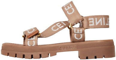 (Women) CELINE Leo Embroidered Wool Sandal 'Light Beige' 348532227C.02EH (Women) CELINE Leo Embroidered Wool Sandal 'Light Beige' 348532227C.02EH
