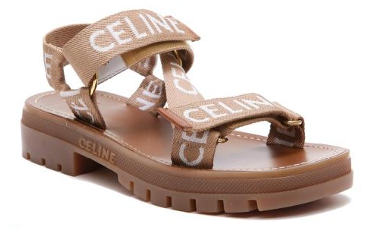 Order (W) CELINE Sandal Wool Bordir 'Light Beige' Leo 348532227C.02EH