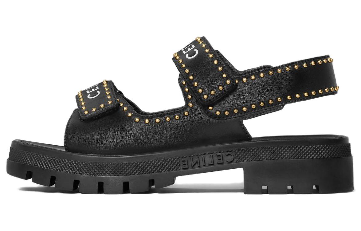 (Women) CELINE Leo Sandal 'Black Open-Toe' 356333338C.38NO