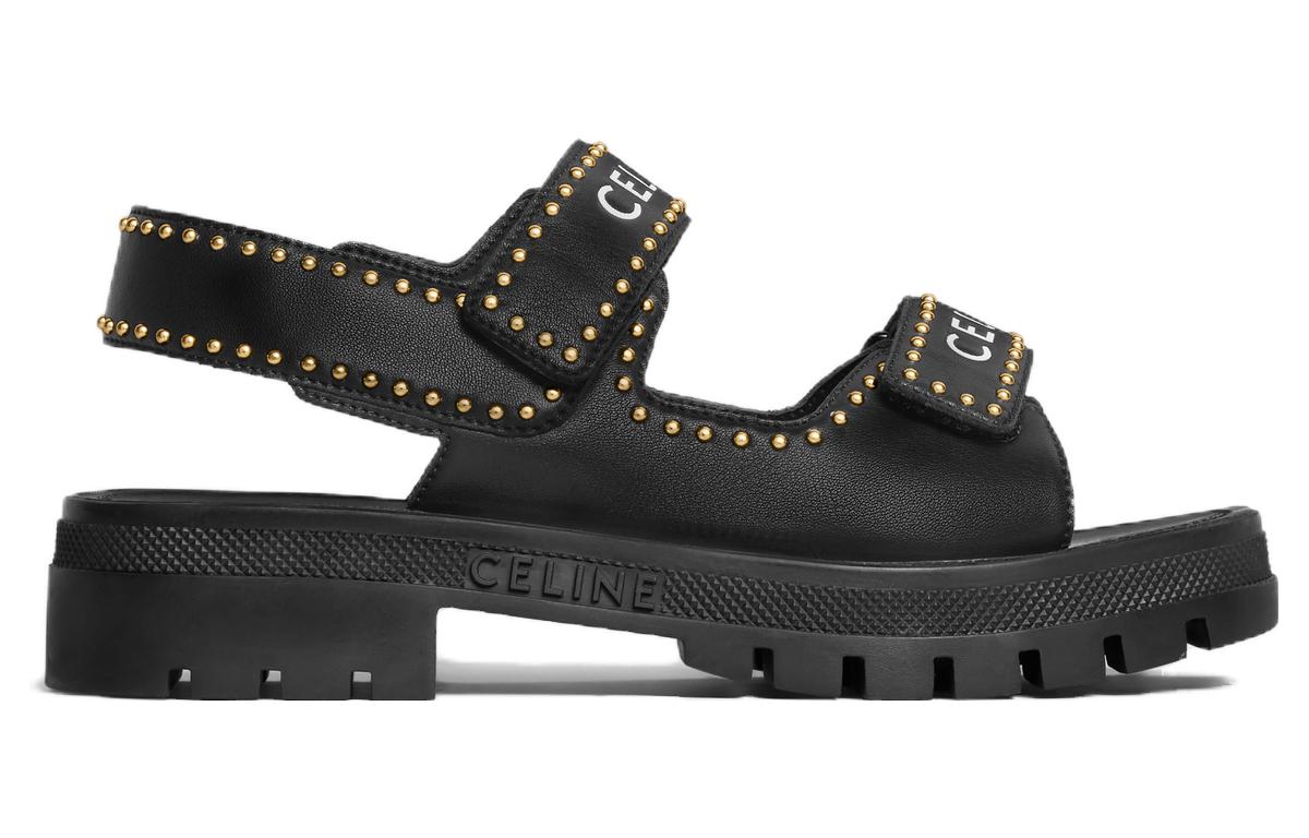 Order (W) Sandalias CELINE Leo 'Negro Punta Abierta' 356333338C.38NO