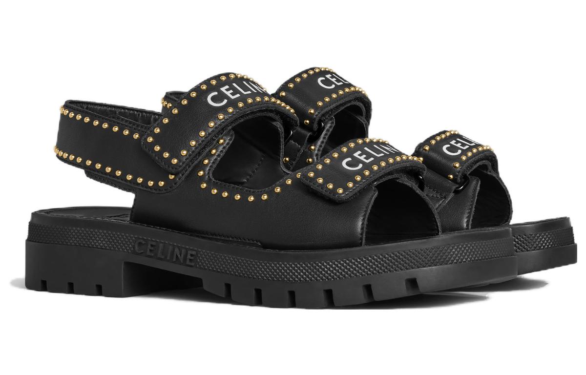 Lookbook (W) Sandalias CELINE Leo 'Negro Punta Abierta' 356333338C.38NO