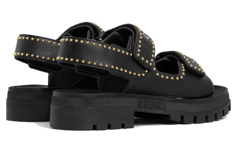 Shop (W) Sandalias CELINE Leo 'Negro Punta Abierta' 356333338C.38NO