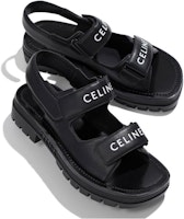(W) Sandalia CELINE Leo 'Cuero Negro de Moda' 345663338C.38NO Shop (W) Sandalia CELINE Leo 'Cuero Negro de Moda' 345663338C.38NO