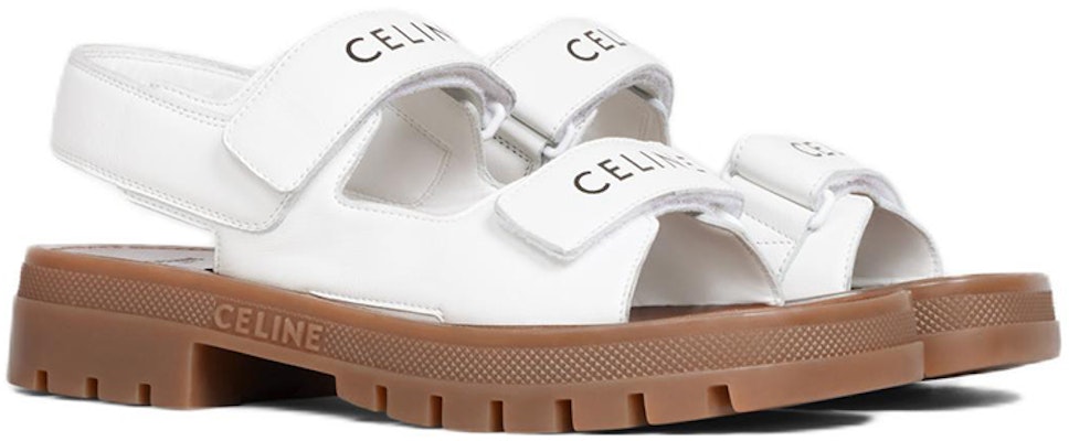 (W) CELINE Sandalia Leo 'Cuero Blanco con Hebilla' 345663338C.01OA Order (W) CELINE Sandalia Leo 'Cuero Blanco con Hebilla' 345663338C.01OA