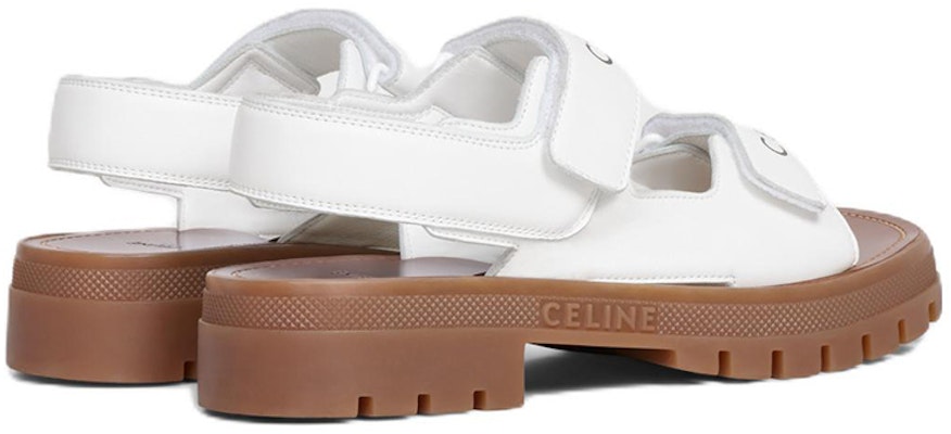 (W) CELINE Sandalia Leo 'Cuero Blanco con Hebilla' 345663338C.01OA Lookbook (W) CELINE Sandalia Leo 'Cuero Blanco con Hebilla' 345663338C.01OA