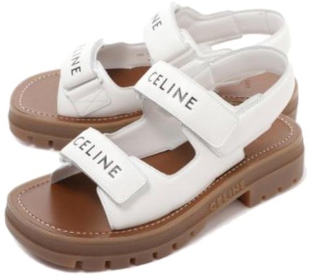 (W) CELINE Sandalia Leo 'Cuero Blanco con Hebilla' 345663338C.01OA Purchase (W) CELINE Sandalia Leo 'Cuero Blanco con Hebilla' 345663338C.01OA